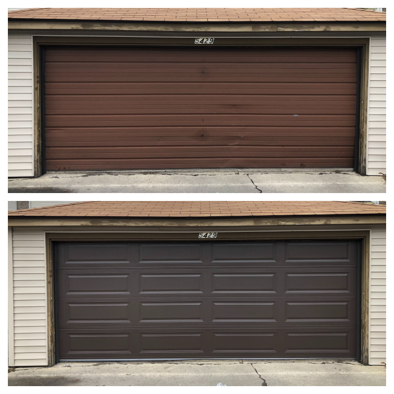 ten before and after for two brown doors